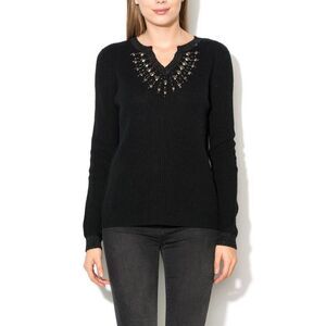 Gas Black Polyacrylic Women's Sweatshirt